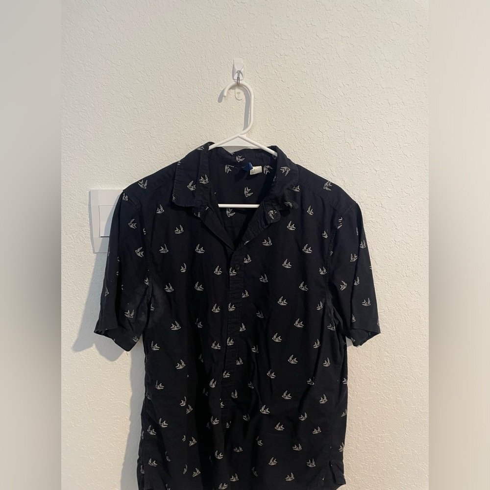 Blue button up shirt
